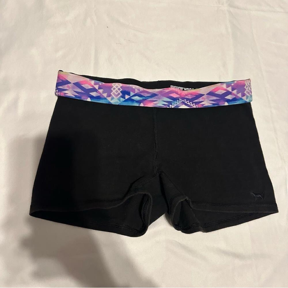 Y2K PINK YOGA SHORTIE SHORTS - Picture 1 of 3